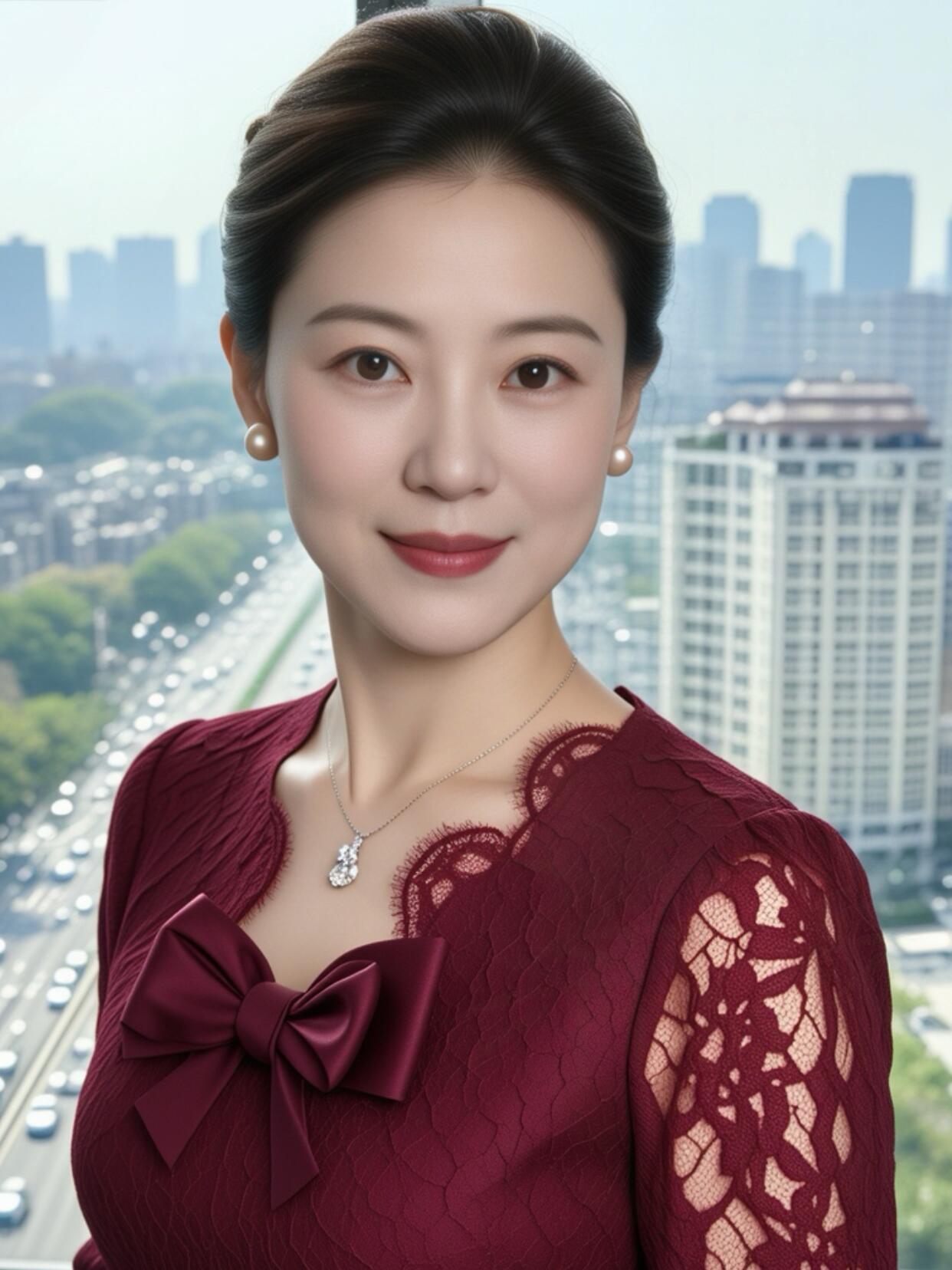 45岁阿姨，就要大大方方的漂亮​​​