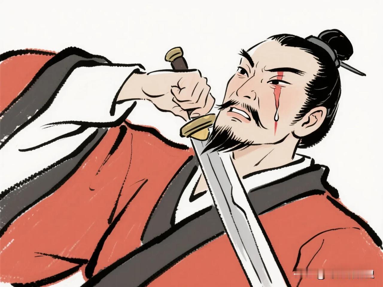 刺客聂政杀死宰相侠累后无法脱身，用剑划烂自己的脸，自挖双眼，最后剖腹自尽。他之所