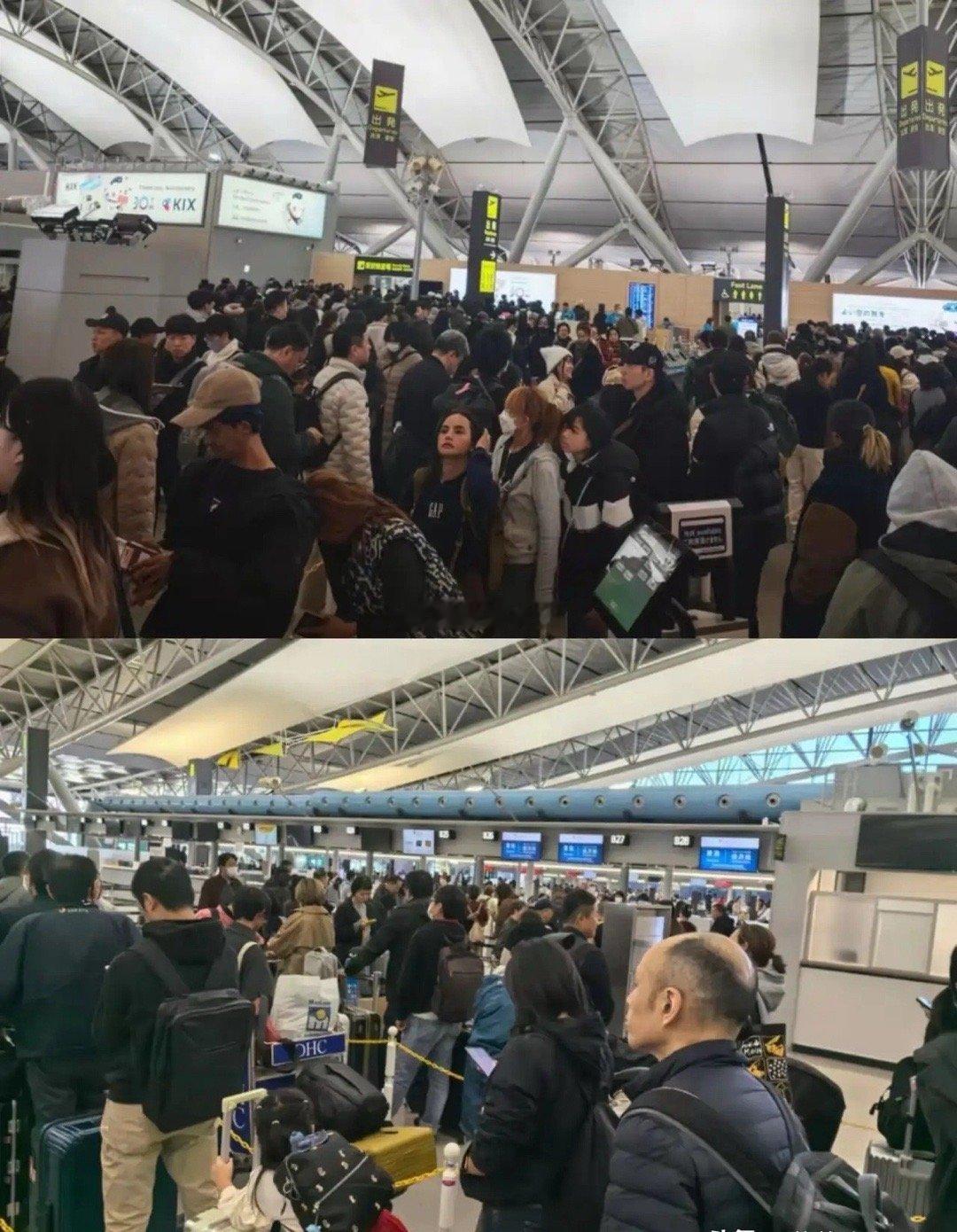 电脑都快冒烟了，居然排队成长龙了！改证，改签，买机票，这是要让日本忙成一团糟，国