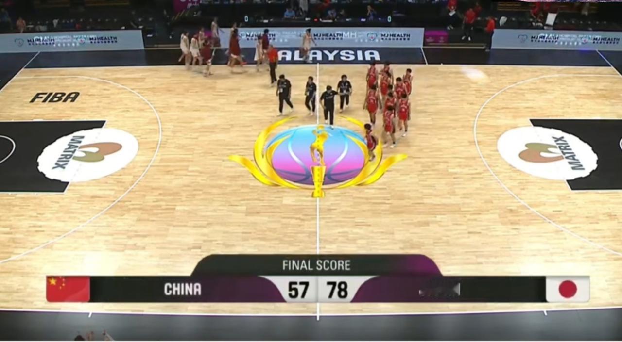U16女篮亚洲杯，中国U16女篮57—78日本同级别女篮，今年国家队系列中国