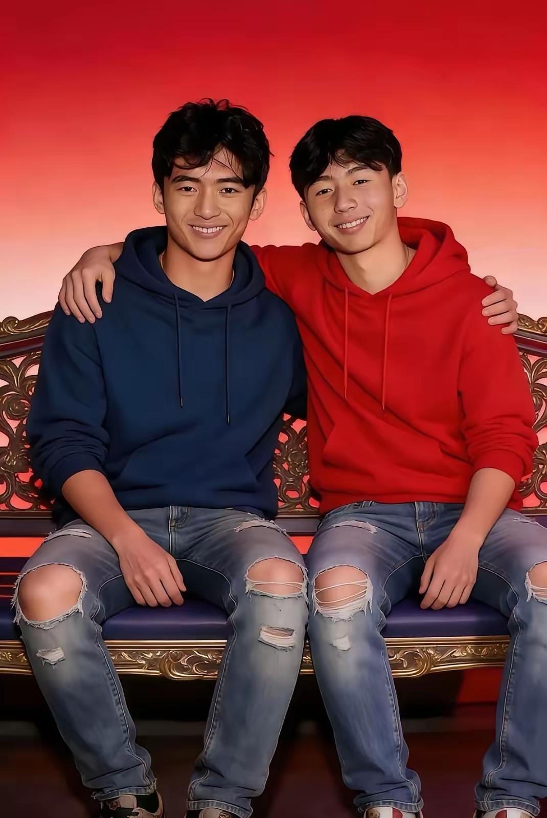 谢家有二子，初长成，都不如他们的爹谢霆锋帅！谢霆锋的酷帅是独一无二的，他俩儿子感