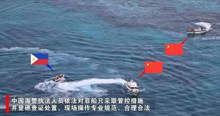 菲律宾媒体这次是真急了。9月25号，他们一支四船运补队想往仁爱礁闯，结果在距礁6