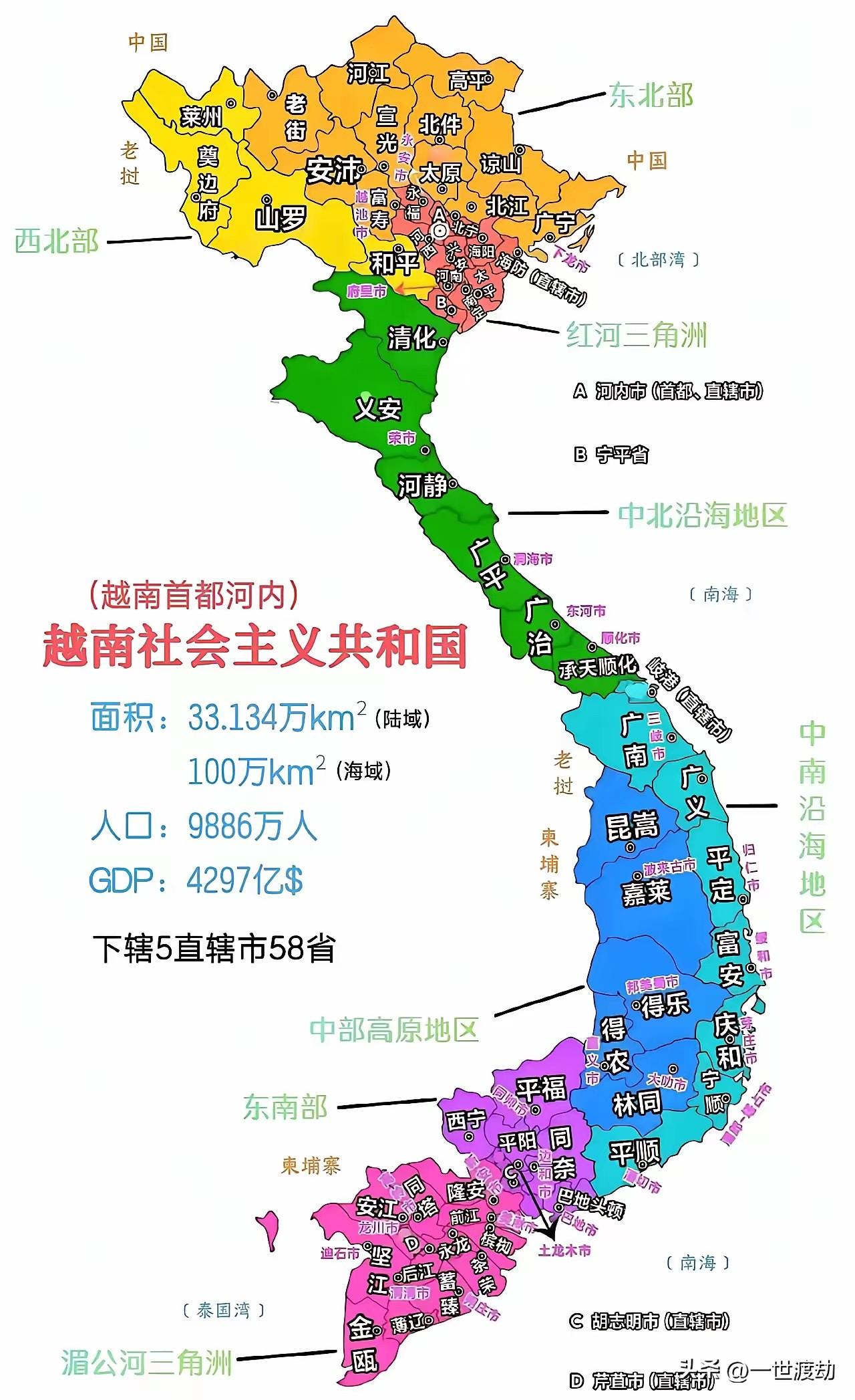 草台班子：越南耕地面积是我们的二十分之一，人均面积不到我们的一半，却足足养活了