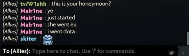 哈哈马林结完婚的蜜月旅行就是打dota！dota2​​​