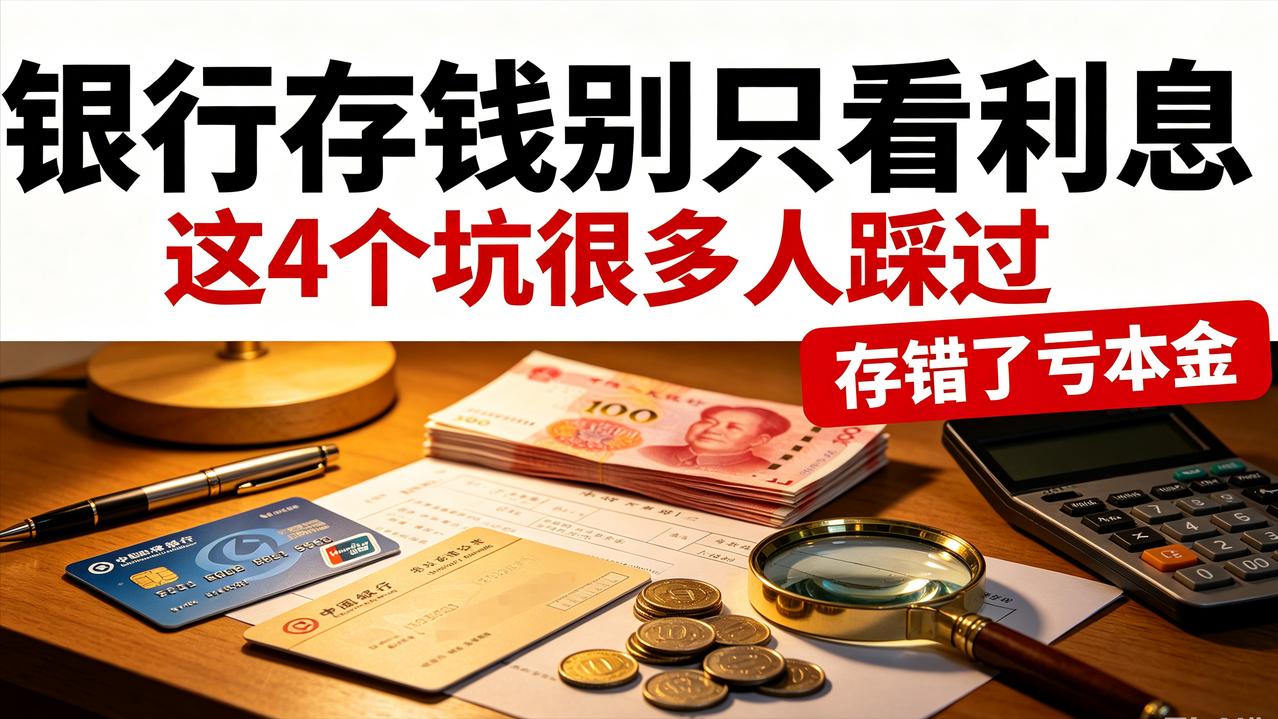 银行存钱别只盯着利息！这4个坑很多人踩过，存错了急用钱亏本金手里有存款的人