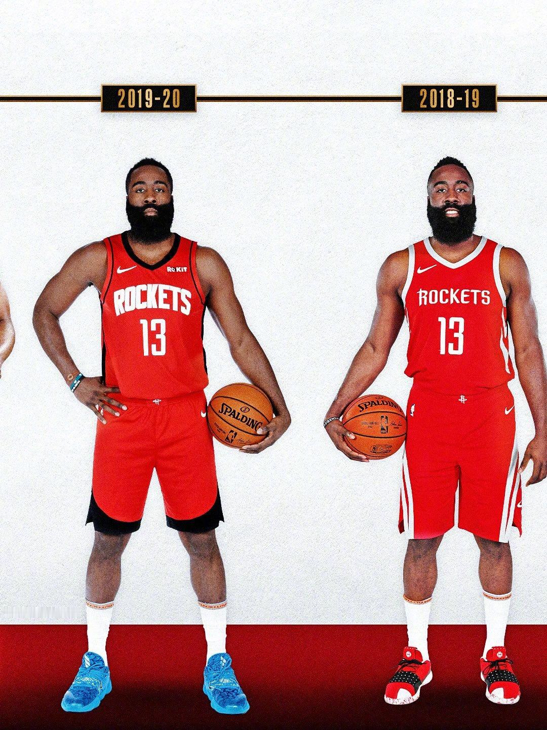 哈登18年生涯定妆照变化，大家都是从什么时候开始知道哈登的？NBA​​