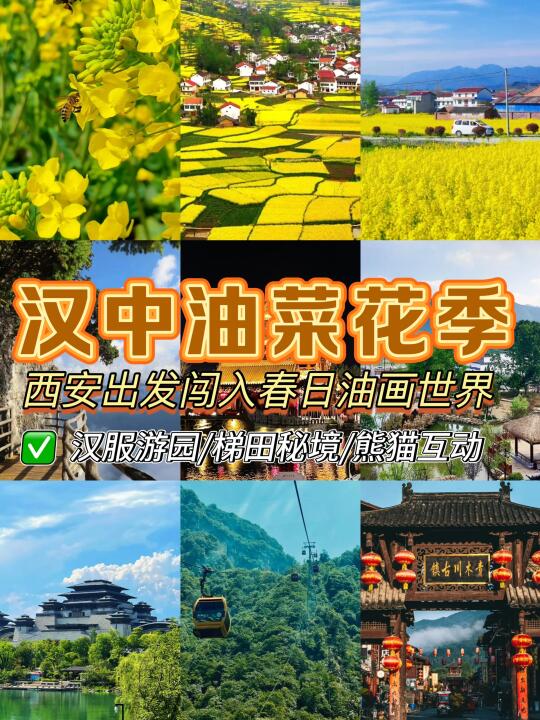 🌼【西安出发2h！汉中最全春日追花攻略】