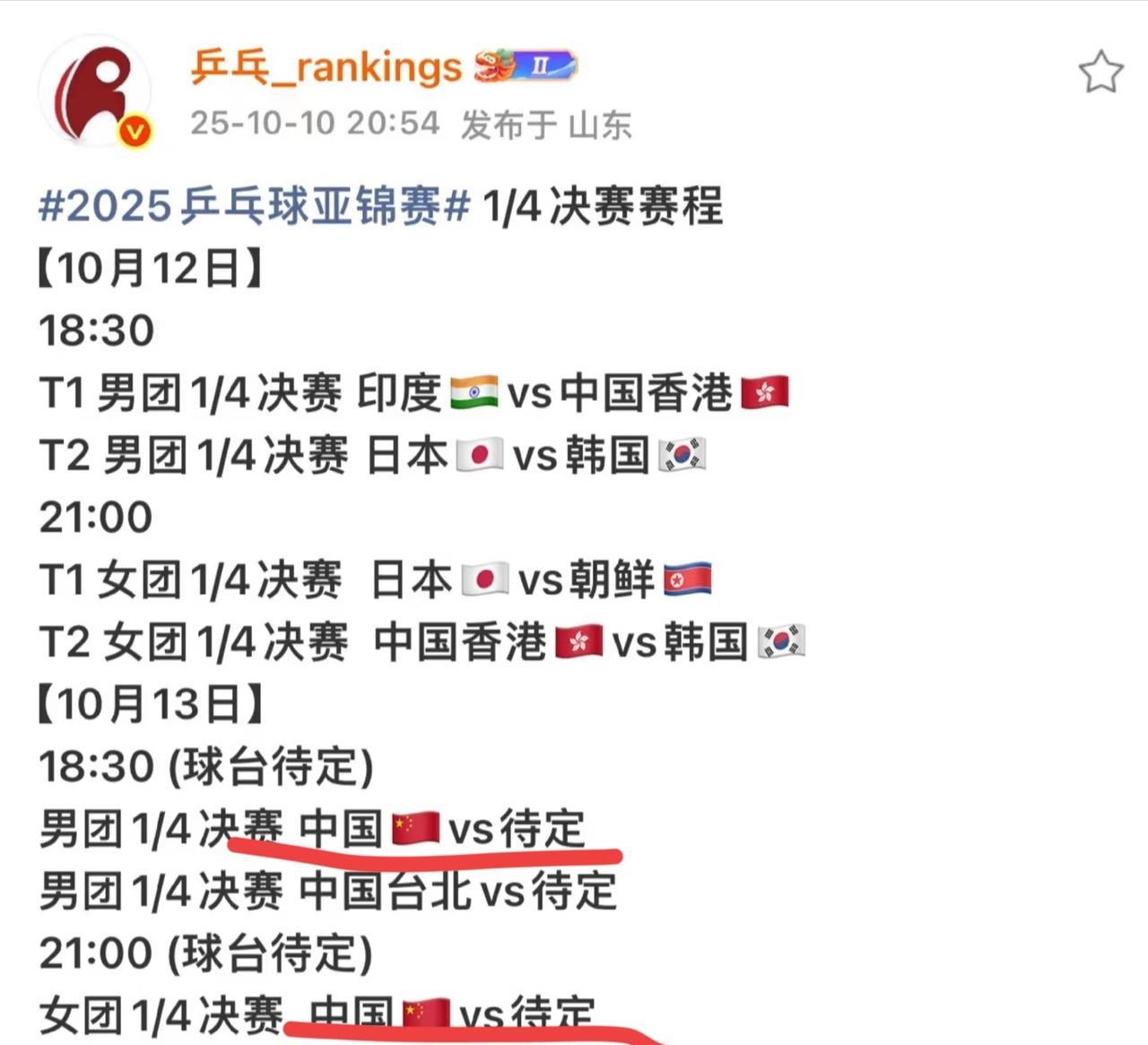万万没想到，国乒历经千辛到达印度，居然只打三场球，真正的比赛要13号开始，