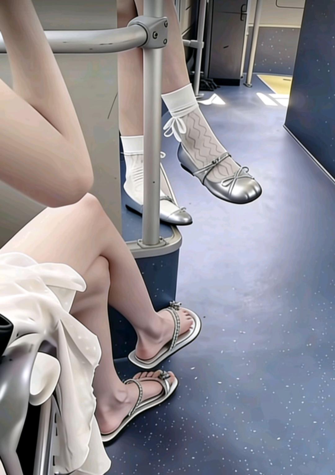 要不是在公交车上遇到，我这辈子都不敢想象什么是冷白皮……