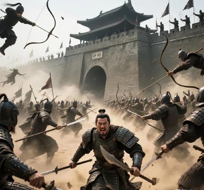 626年，薛万彻率2000精锐杀向玄武门，与守军展开大战，因没有攻坚装备，无法破