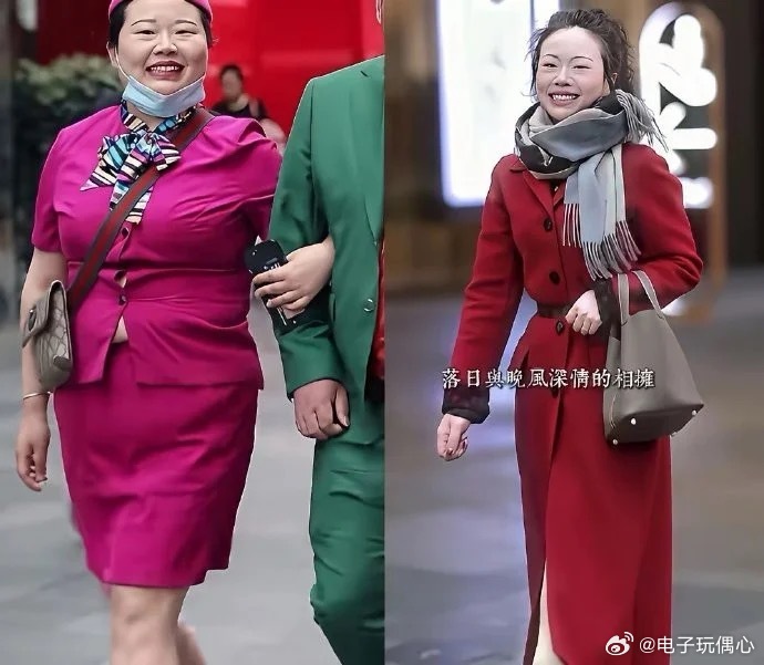 果然人一瘦，气质都变了，喜感没了，肉嘟嘟的可爱劲儿没了