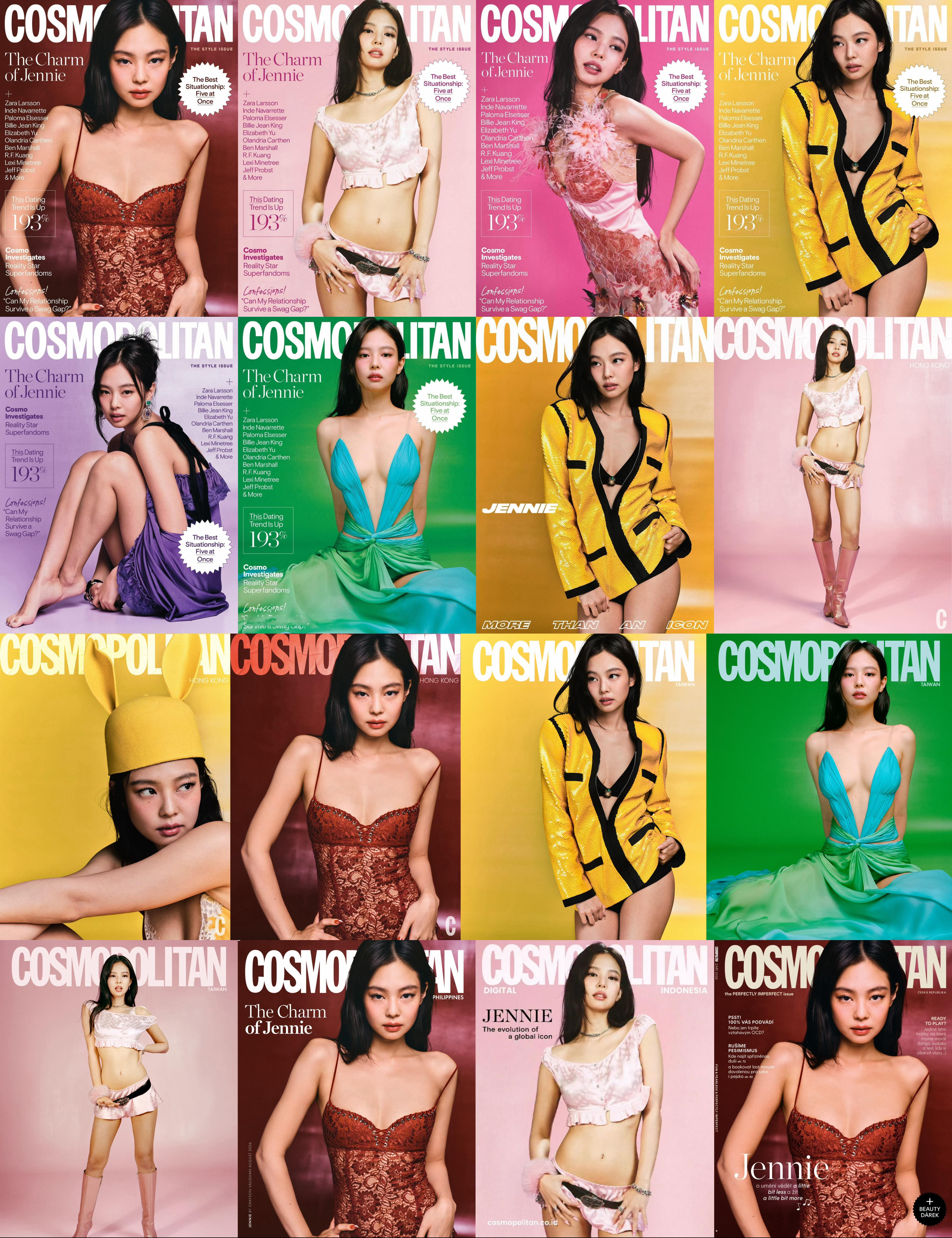 Jennie｜COSMOPOLITAN又有新版本哦！海外版图继续扩张，Jennie又惊喜成为了捷克版