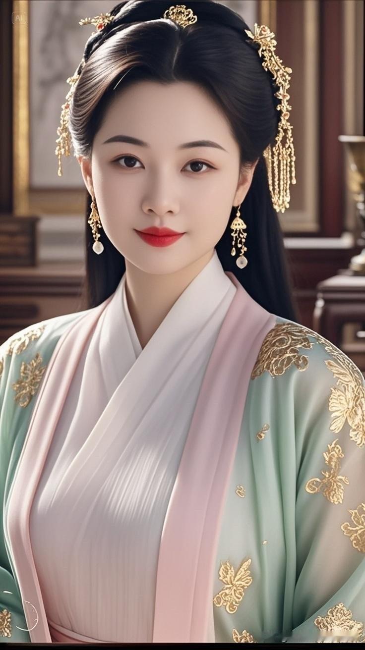 竹影摇曳间，佳人笑语生。