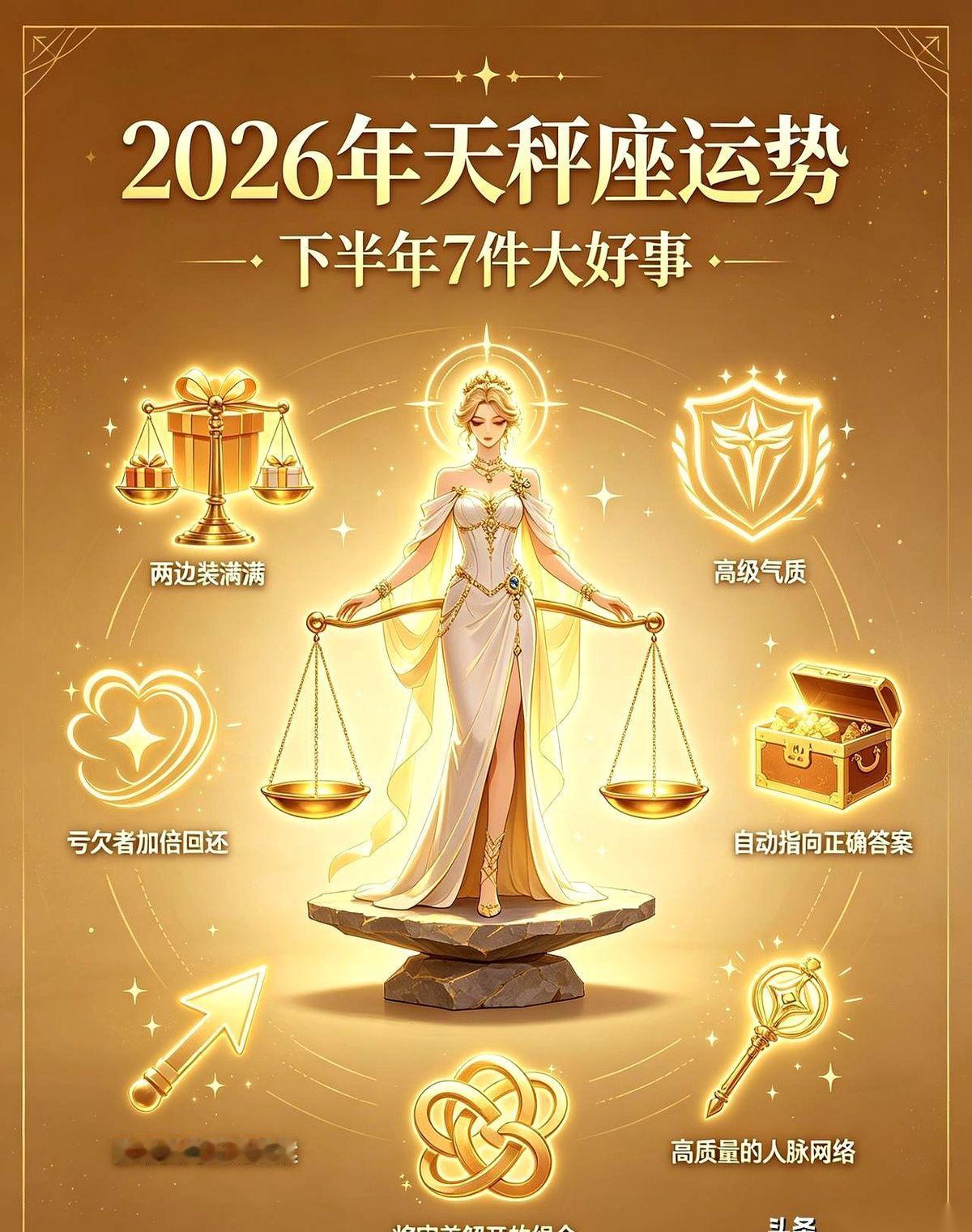 聊聊天秤座，2026年下半年，有几件事会很反常。那个几年前欠你钱、早就没了消息