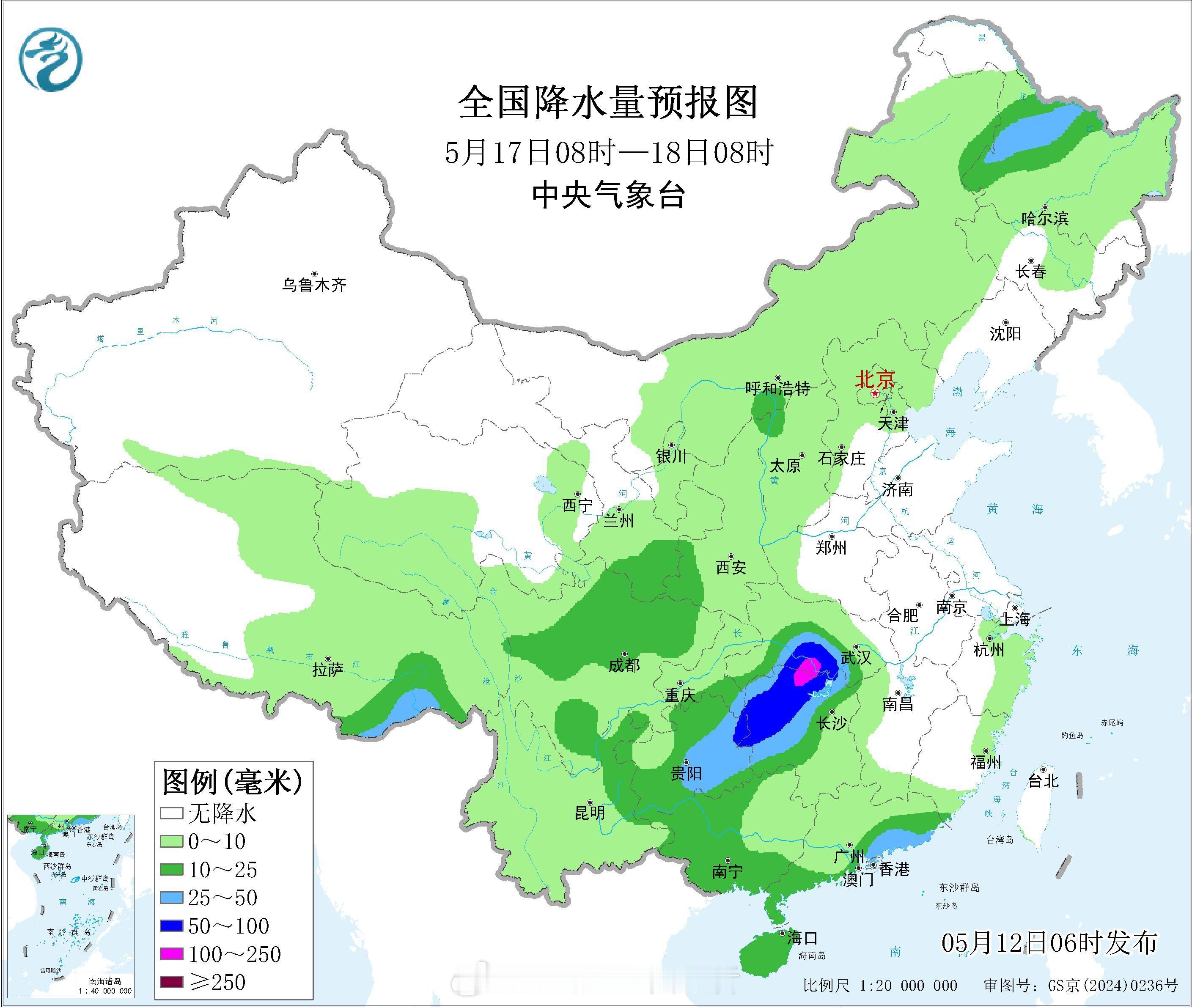 气象观察团本周后期的阻塞高压形势维持，西侧低空有暖湿气流北上（不过有所调弱），