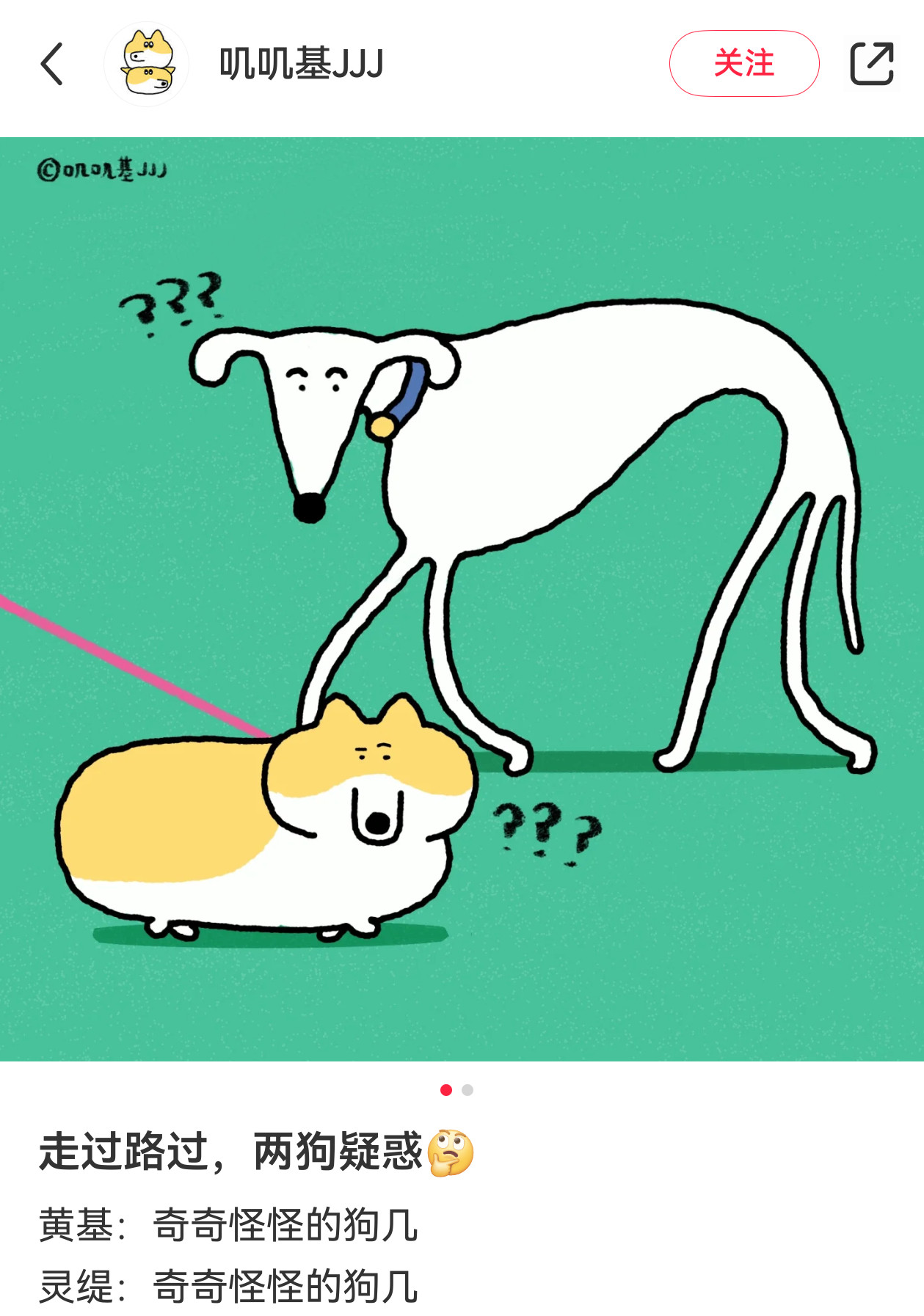 柯基当苏俄猎狼犬偶遇矮胖煤气罐