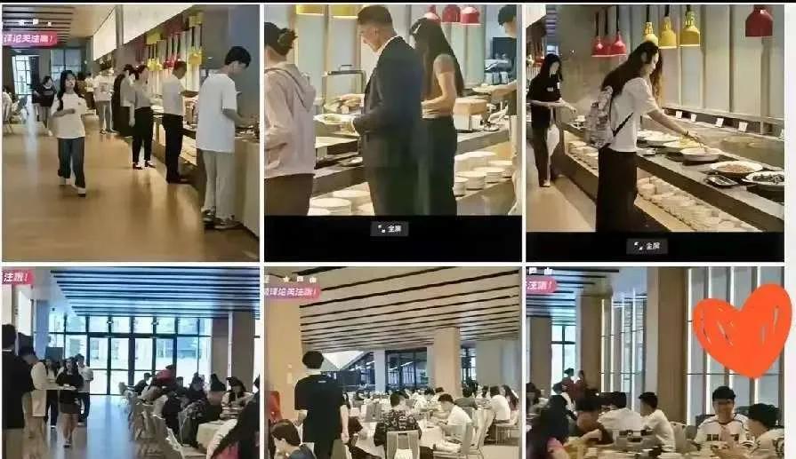 福耀科技大学食堂火了。不是饭菜单调或难吃，而是环境好得让人意外。实木座椅，中