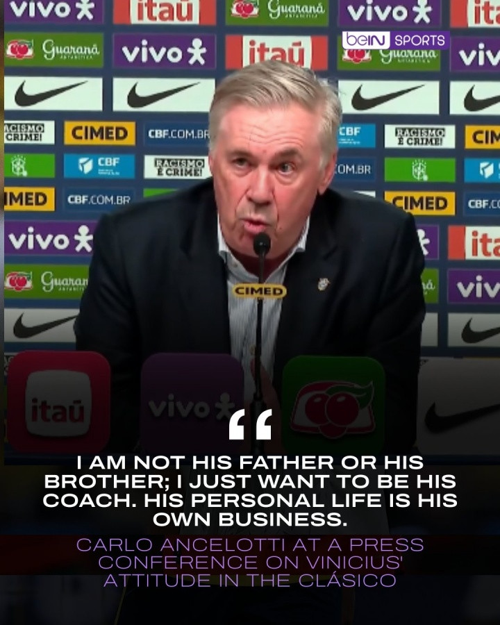 安帅谈维尼修斯: 我不是他爸也不是他哥, 他的私生活是他自己的事