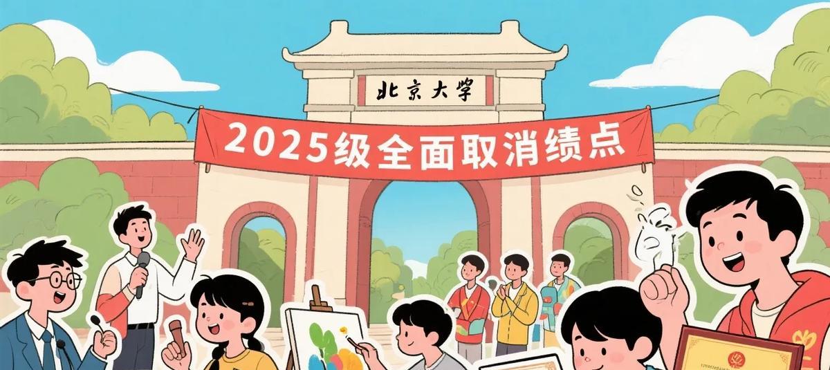 0.1分也能卷死人？北大直接砍了！2025级起，北大成绩单只剩A/B/C，没有