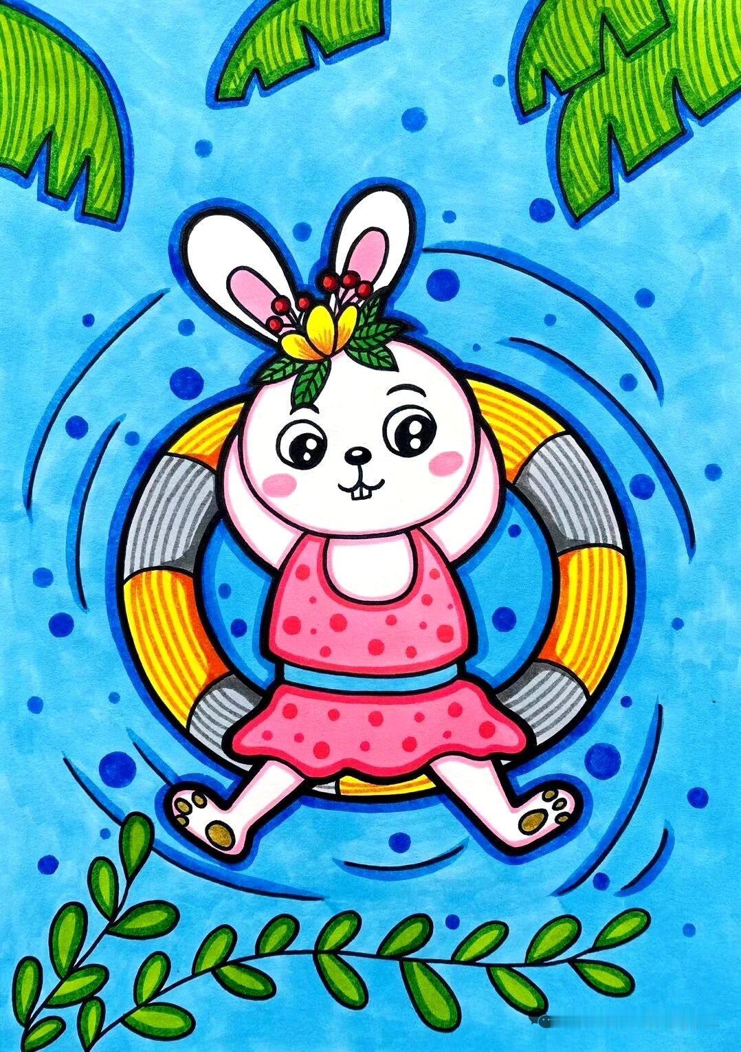 儿童马克笔绘画作品欣赏，颜色艳丽，色彩鲜艳！（图片来自网络，仅作分享，如有侵权请