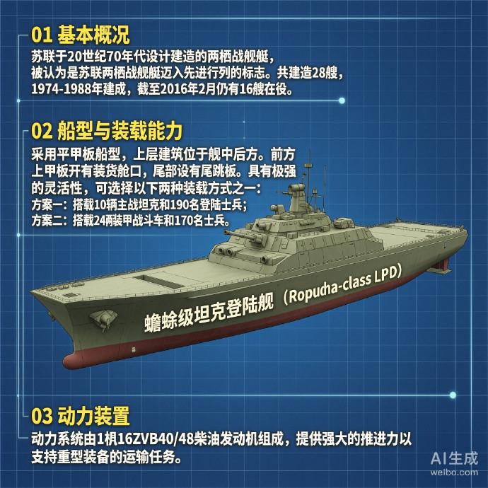 军事ai新视野俄罗斯“蟾蜍”级坦克登陆舰“蟾蜍”级坦克登陆舰是苏联于20世纪7