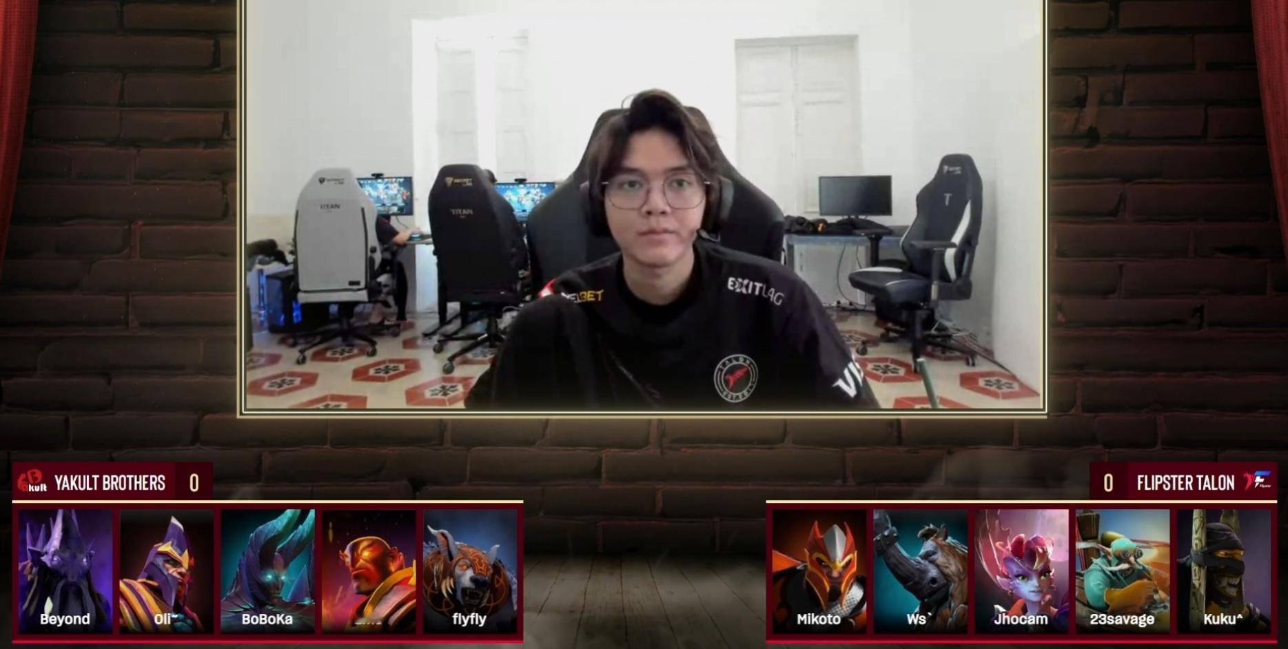 YBvsTalon关键之战第一局BP已结束，YB这边把TB摇成了四号位最后补