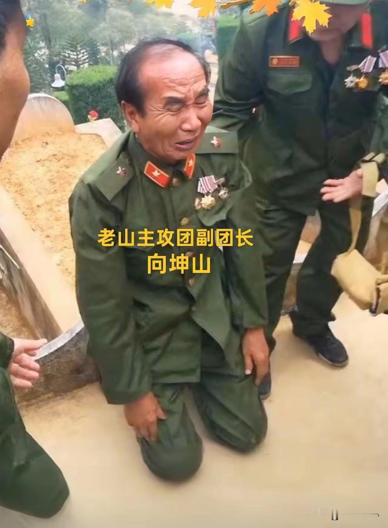 老山最让人心碎一跪！白发将军跪地痛哭，亏欠战友整整三十年这位老兵在烈士墓碑