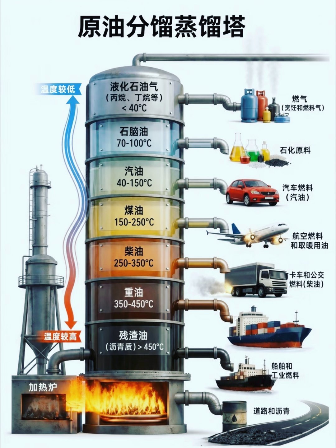为什么全球都离不开？一图看懂石油的用途！