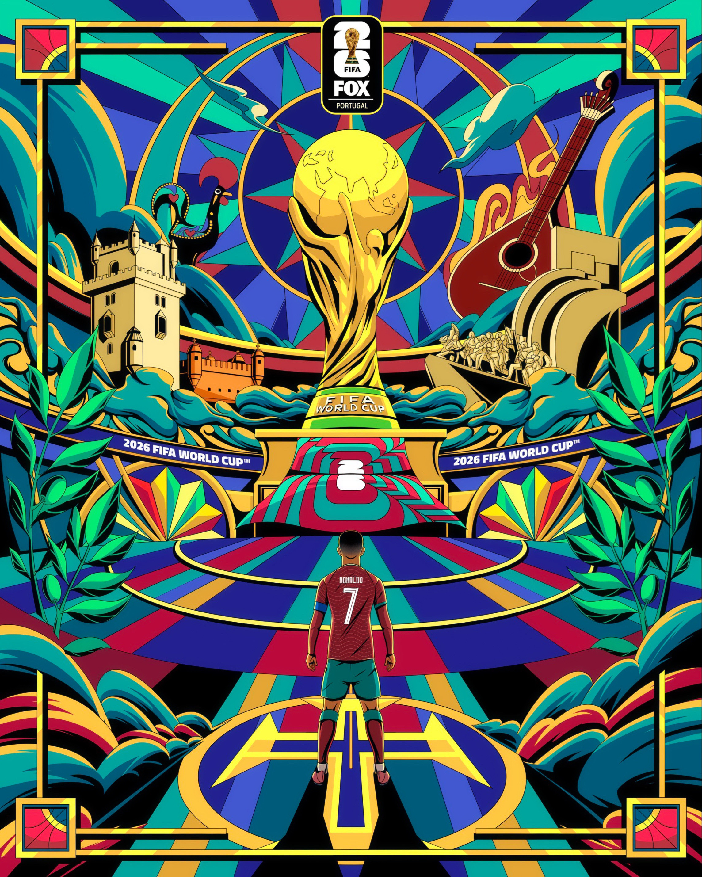 C罗C罗日常🛑来自艺术家FoxSoccer描绘的C罗葡萄牙篇的作品围观世