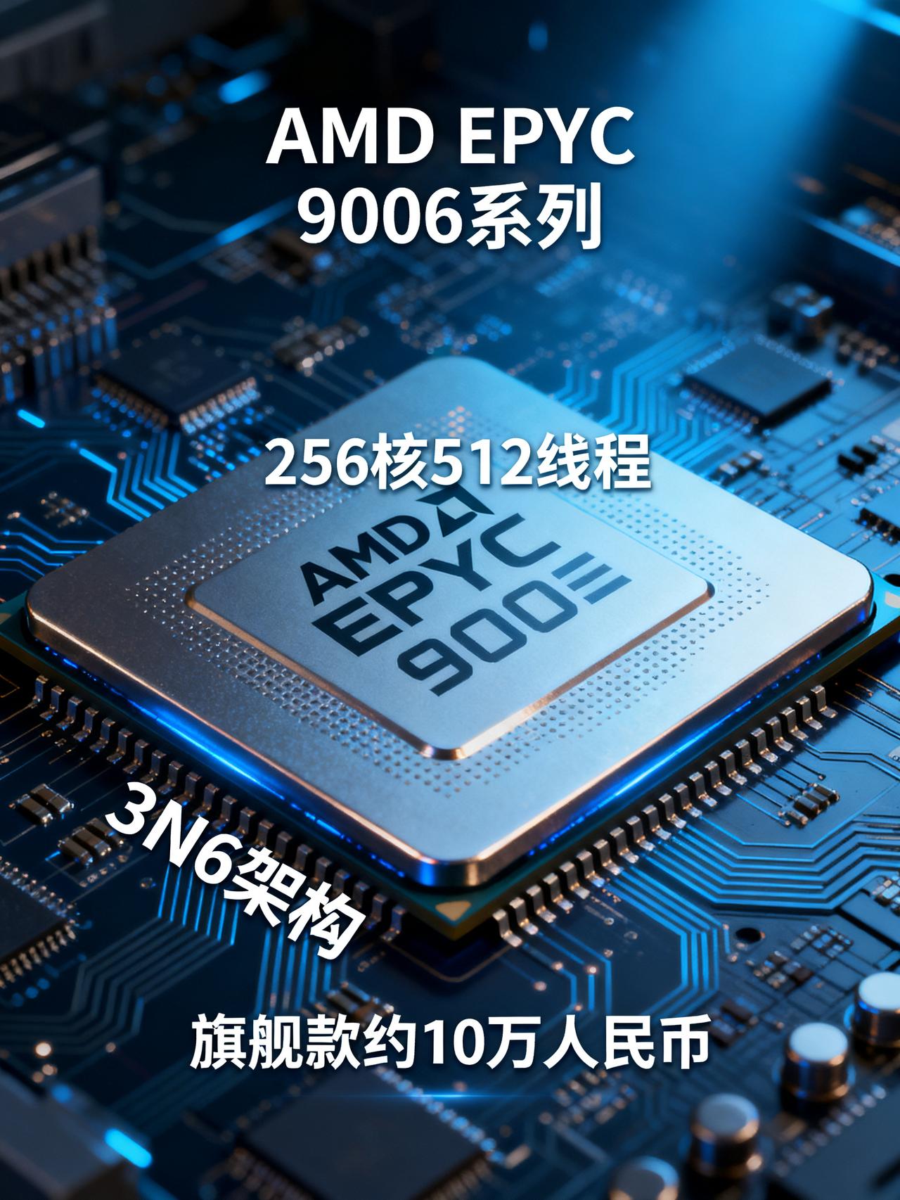 单颗10万元！AMD旗舰CPU定价曝光单颗卖10万！AMD刚曝光的旗舰CPU，