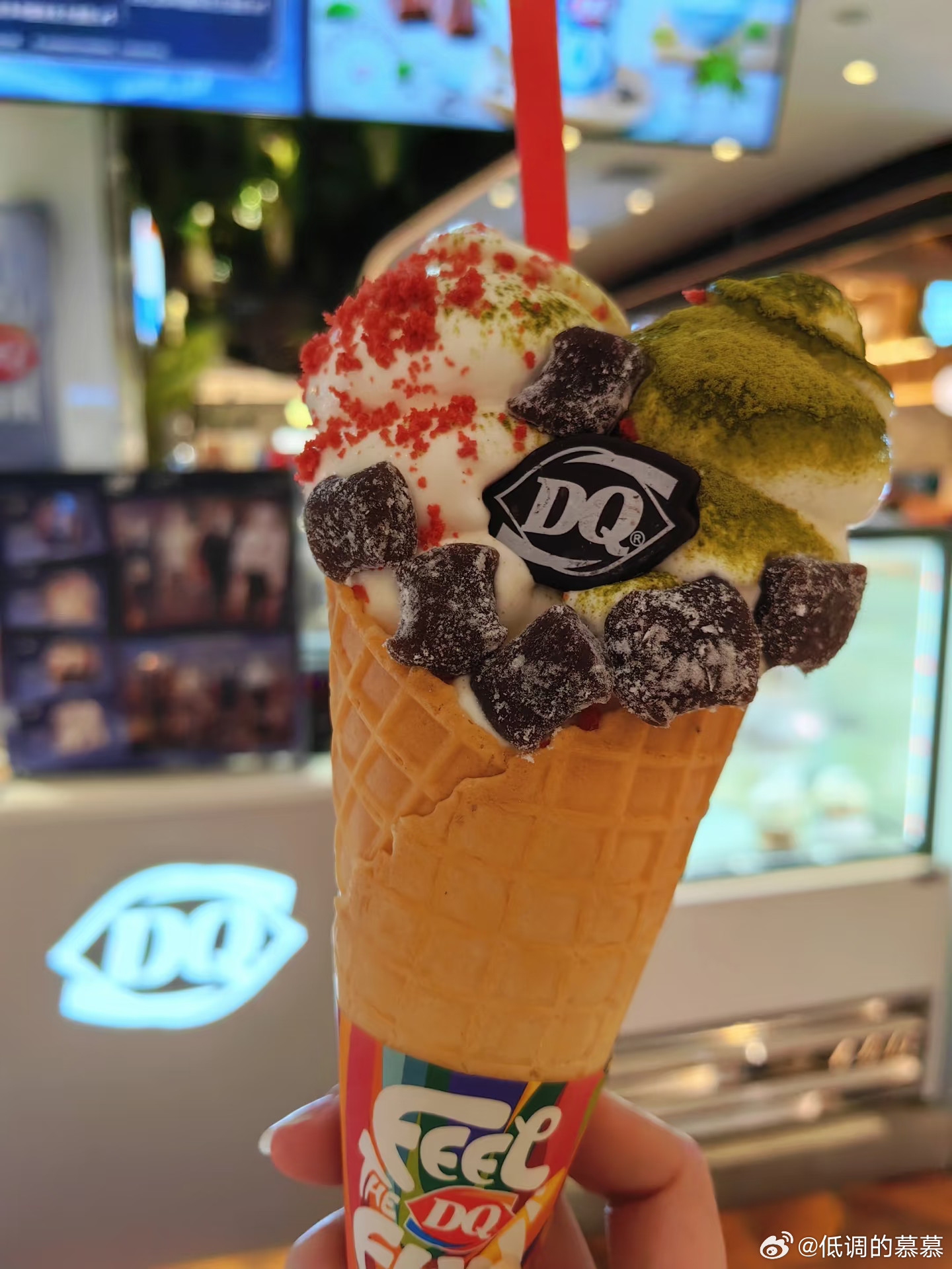 今年的第一个冰淇淋，吃完牙在颤抖