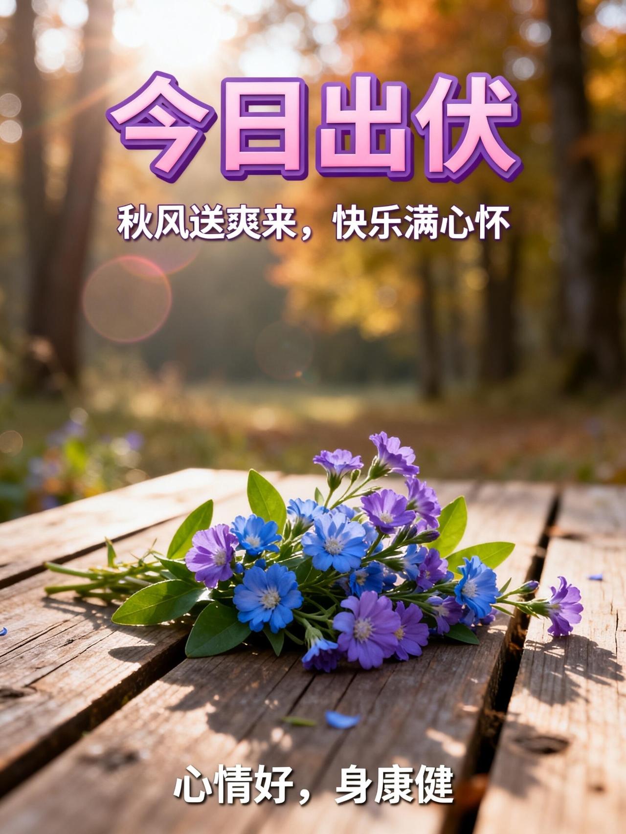 早安，出伏时节，暑尽秋来🍁。酷热渐渐退场，清爽秋风如约而至，和热烈的盛夏好好告