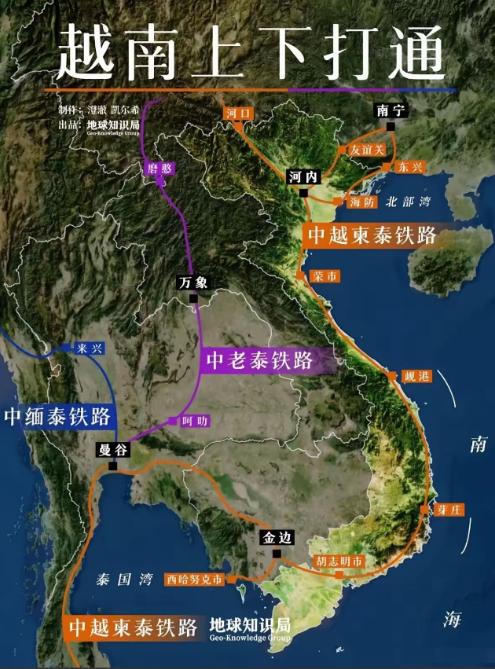 越南已经全方位无死角的彻底慌了！南北高铁一整套组合拳打完了，中国没上当，越南已经