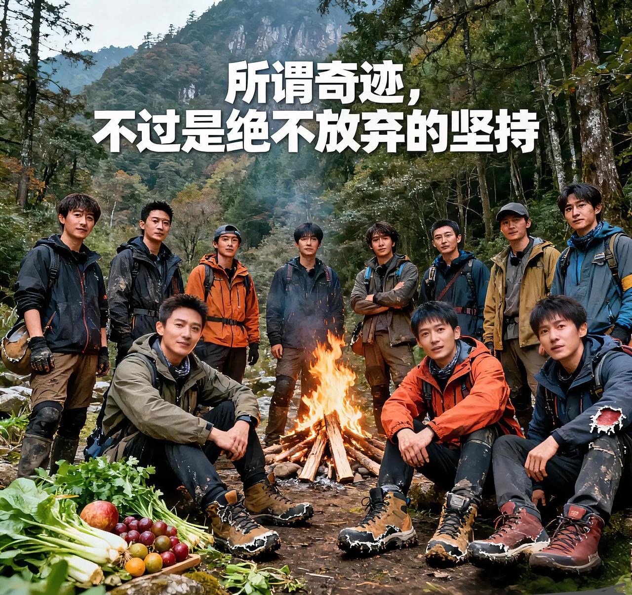 七星山荒野求生全员晋级！这波拼劲太圈粉“所谓奇迹，不过是绝不放弃的坚持”，