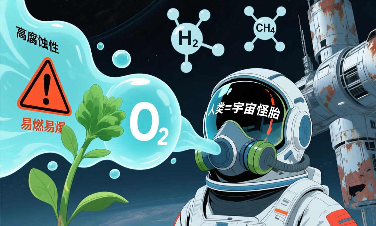氧气，是植物排放的垃圾。人类就是捡垃圾。氧气，在宇宙中，就是有毒，高腐蚀，易