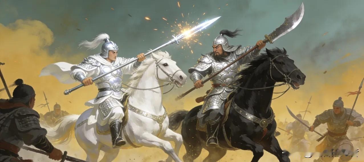 赵云学艺时，师父童渊对他说：“遇见颜良、文丑要小心，这两人武艺不在你之下。”赵云