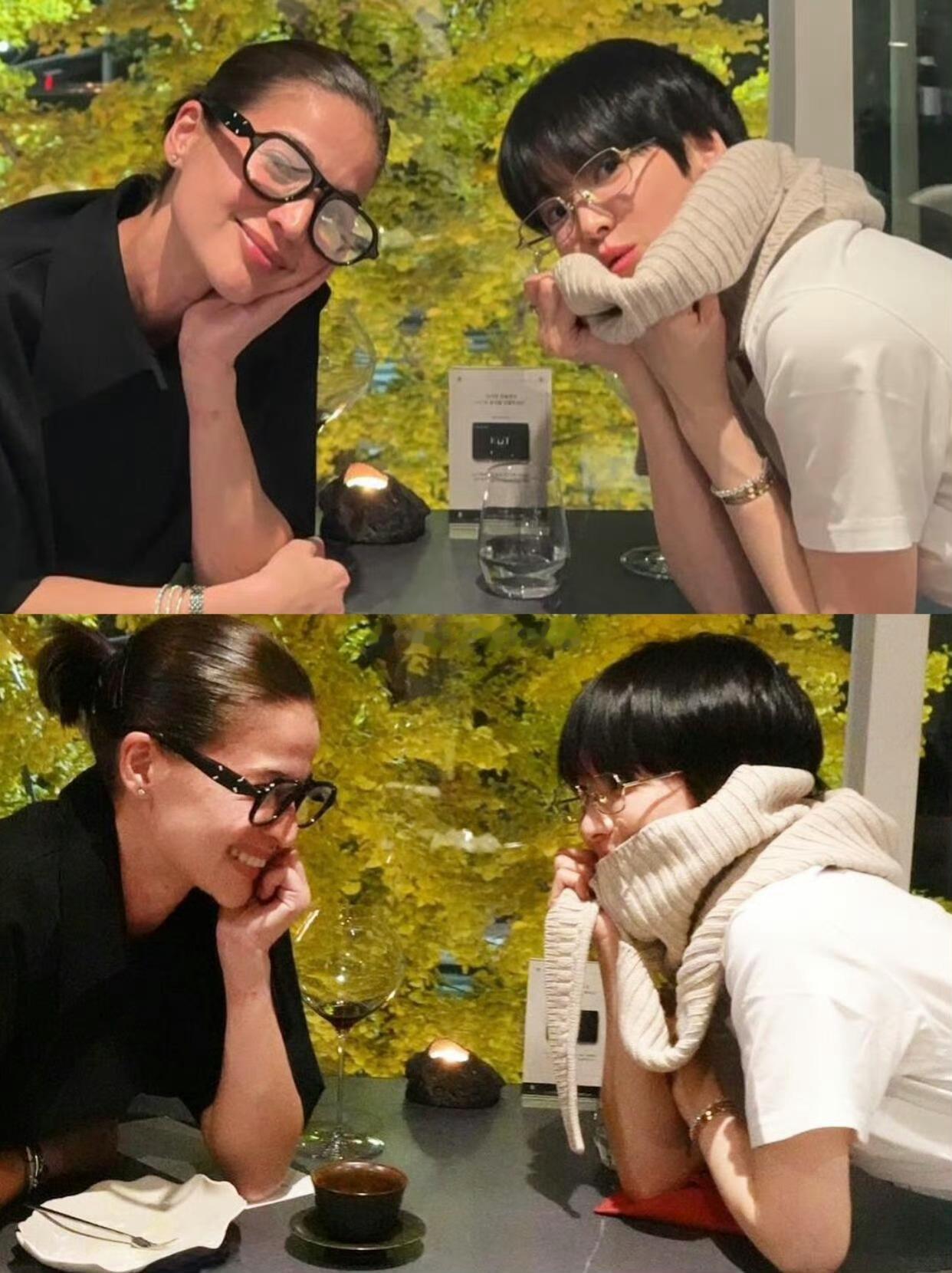 不愧是能在韩国长红这么多年的女演员，哪怕是这么多的头发都能轻松驾驭，还有了少年感