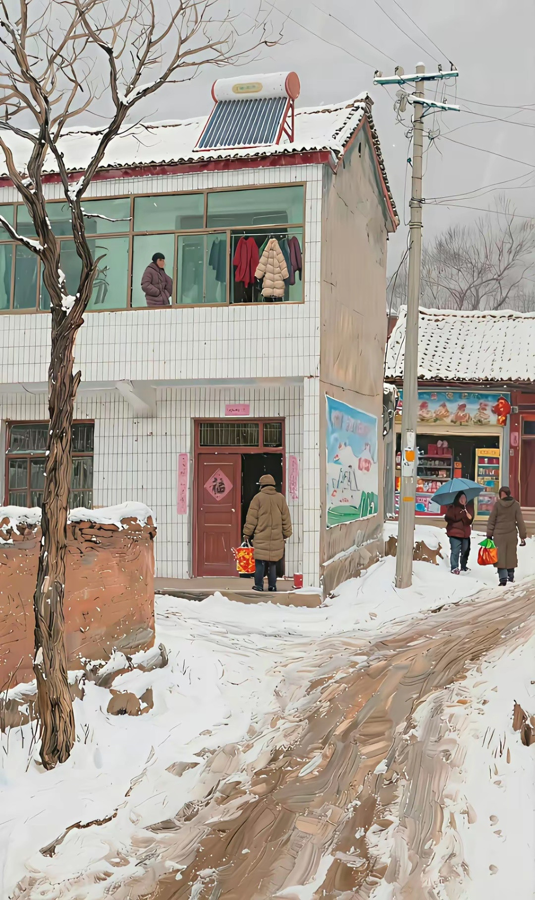 看了这张图才知道现在的过年没有一点年味。小时候过年鞭炮随便放，也没有手机，一家人