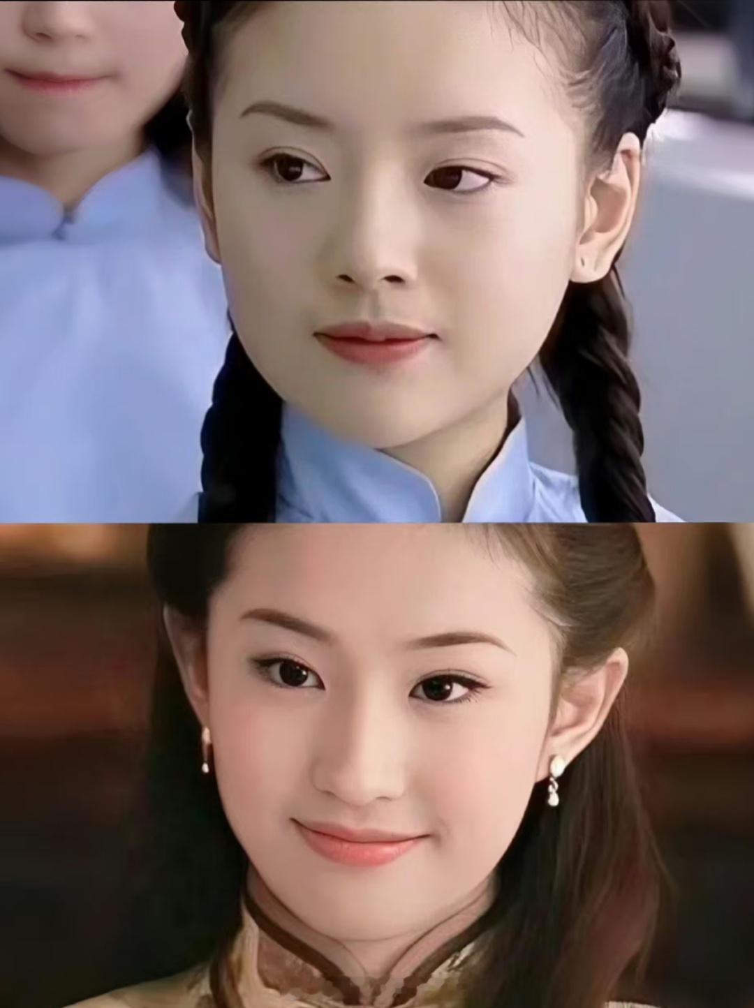 拍摄金粉世家的时候刘亦菲才15岁，感觉很水灵和稚嫩，15岁的刘亦菲和当年