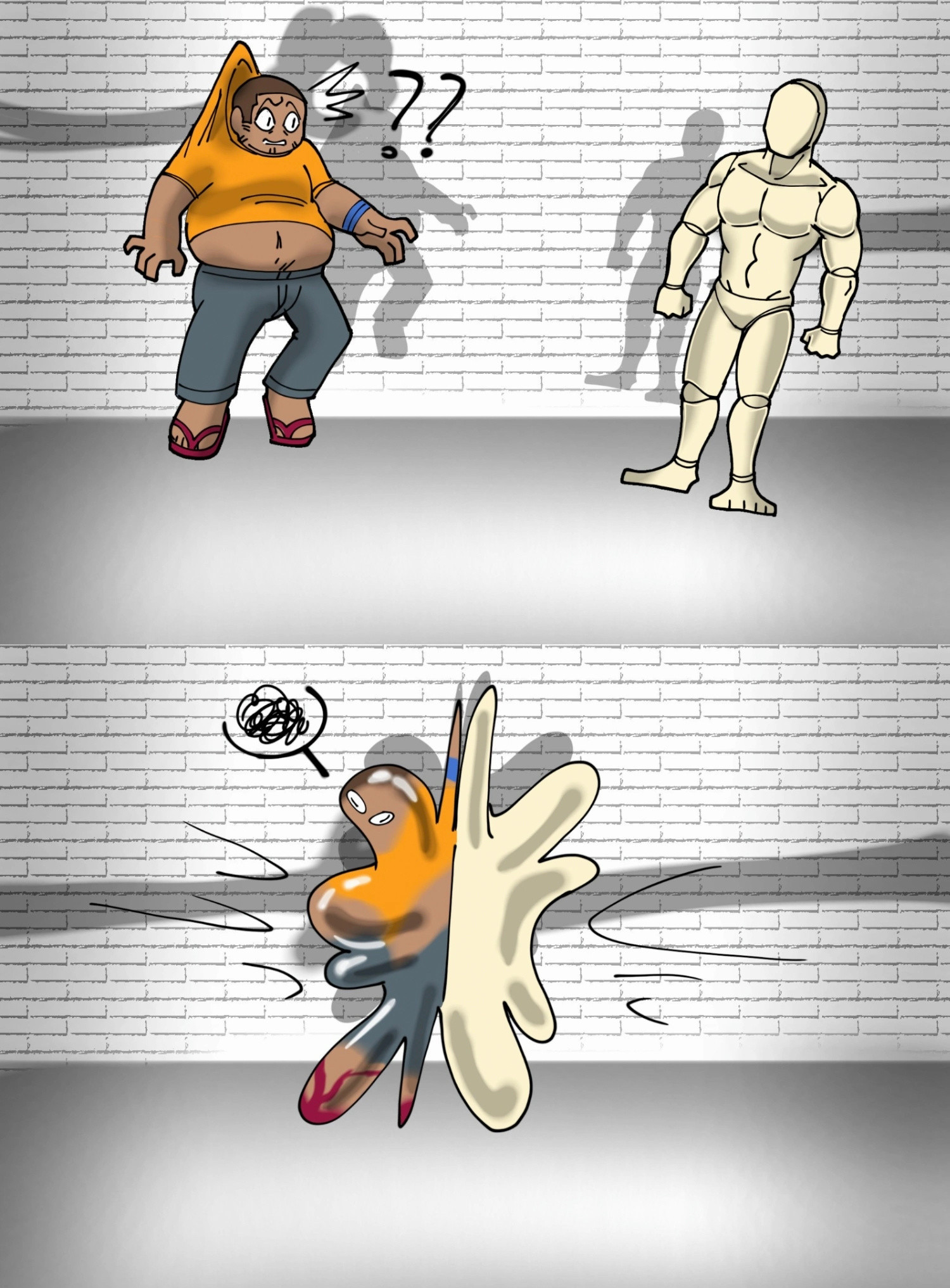 一键去除多余脂肪，变成肌肉男⋯你这鬼怪还怪好的咧