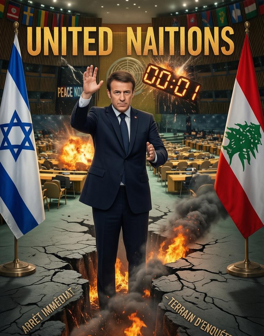 法兰西这回是真坐不住了。黎以边境打到现在，马克龙直接对内塔尼亚胡放话——别碰地面