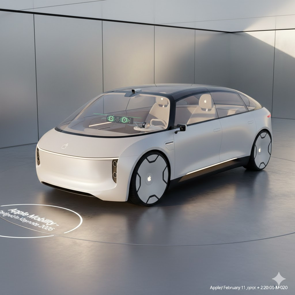 用Gemini、Grok、豆包、千问生成了它们认为的苹果汽车外观，你觉得哪个最贴