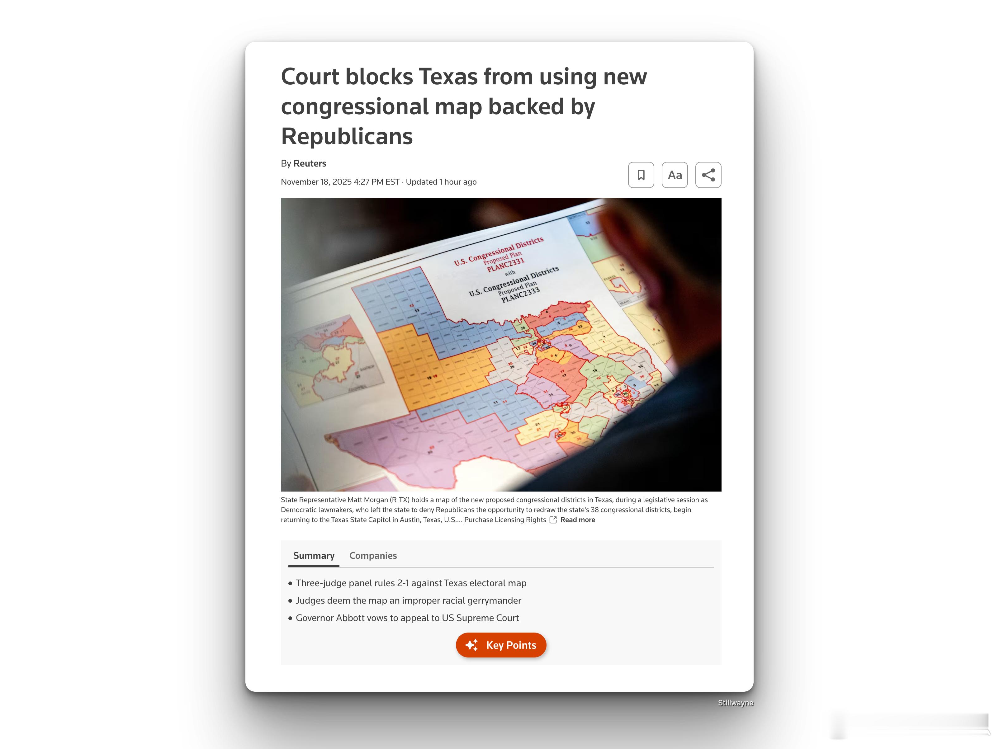法院阻止德州的新国会选区划分方案,对德州的共和党人造成了重大打击德克萨斯州的联邦