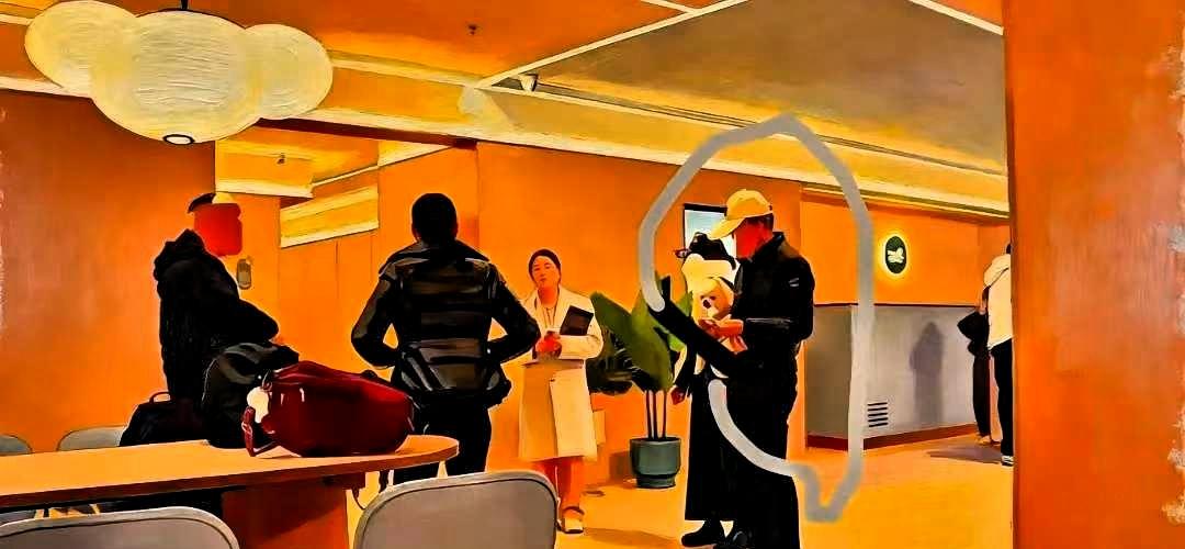 郑州汉庭酒店坚守“不接待带宠物的客人”的规定，前台工作人员拒绝接待带宠物的客人，