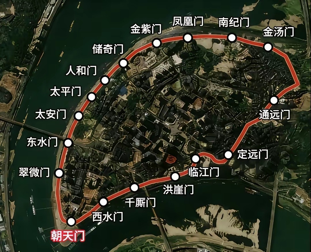 你们能说出重庆的几个门呢？想必大多数人都知道朝天门。实际上，重庆渝中半岛一共有十