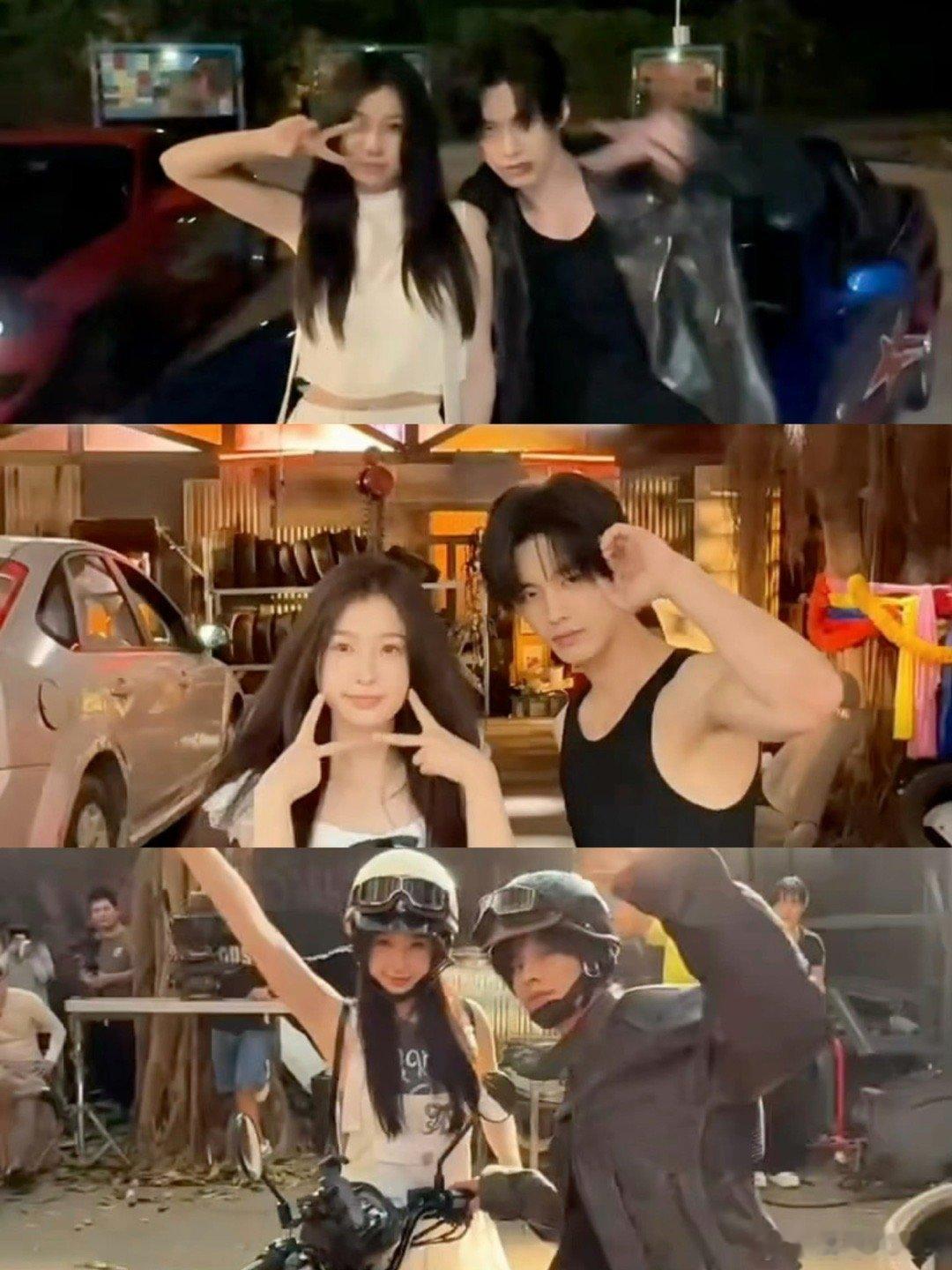 虞书欣何与给所有情侣合照打个样有效情侣照范本！旅游转场自带故事感，生命力爆棚，