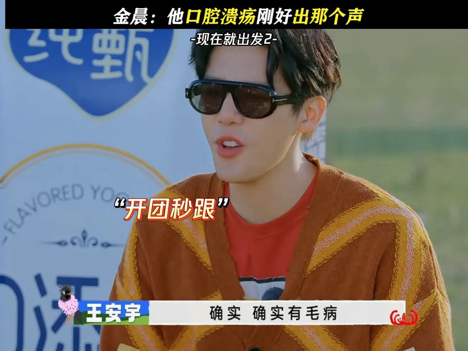 金晨：他口腔溃疡刚好出那个声
