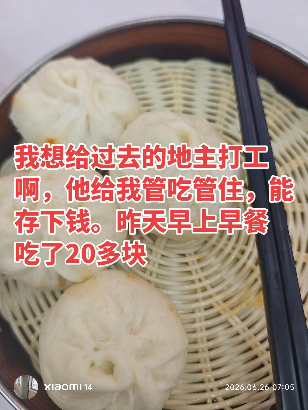 一个早餐吃了我20多块，太心疼了！灌汤小笼包吃完了才想起拍照，那个空的蒸屉就是1