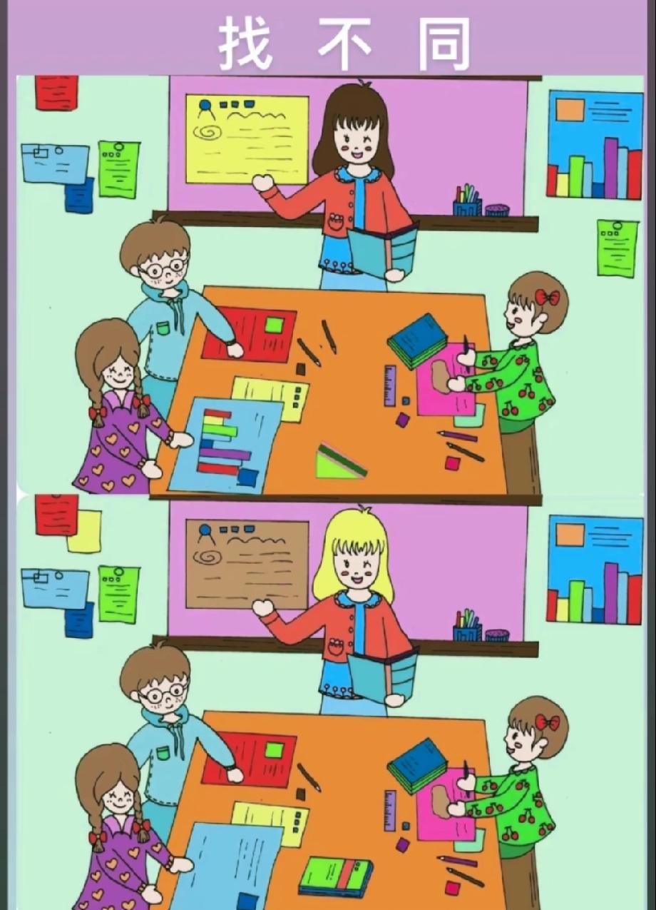 考眼力！全网都在找的教室不同，据说只有1%的人能找全，你看出几个？