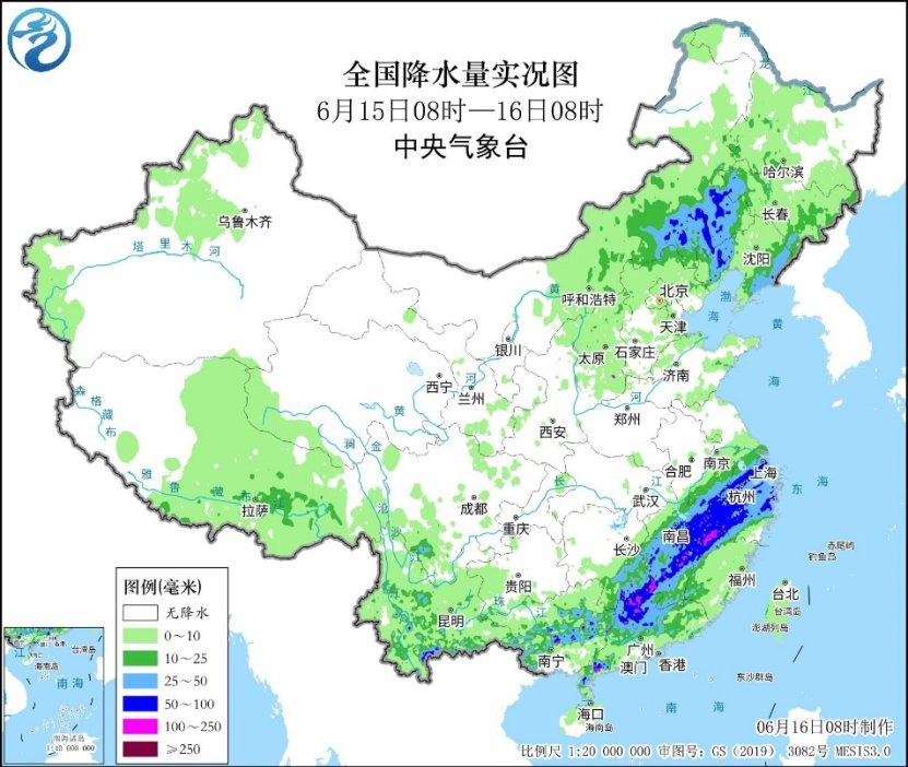 今日广东仍有强降雨 16日至18日中东部地区高温发展增多